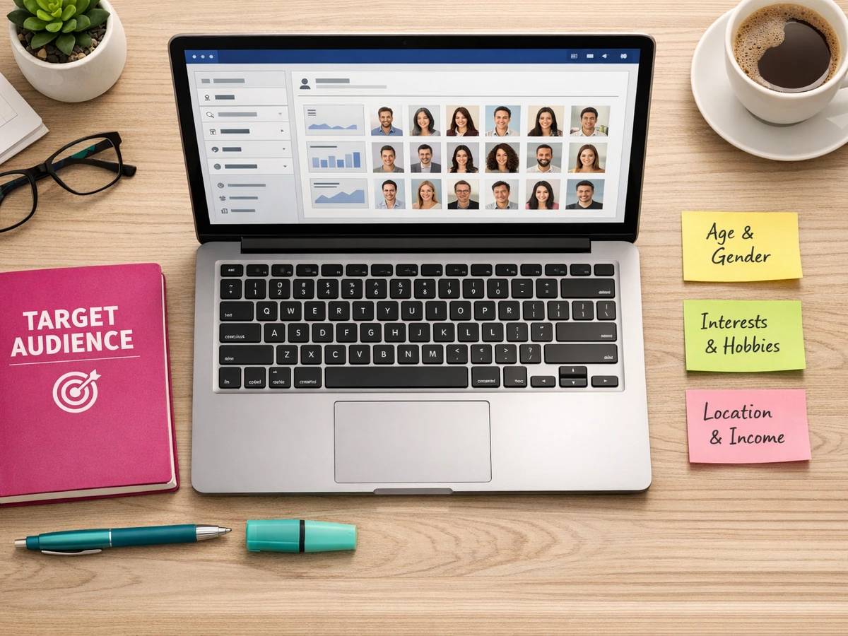 Brand manager workspace with audience targeting dashboard